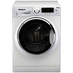 Hotpoint RPD10657JX Ultima S-Line Freestanding Washing Machine, 10kg Load, A+++ Energy Rating, 1600rpm Spin, White / Stainless Steel